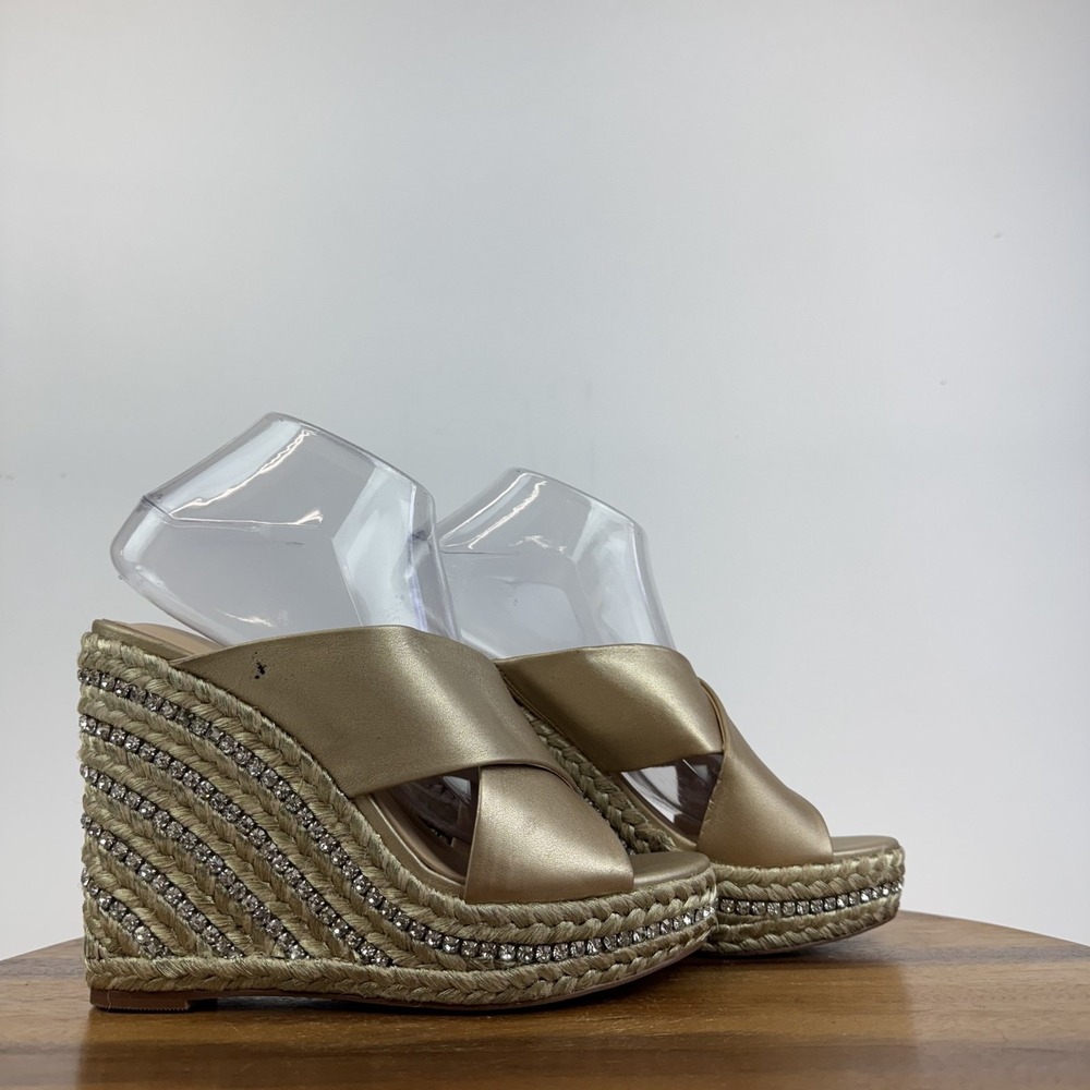 New Womens‎ Charles By Charles David Cate Pink Espadrille Wedge Sandals Size 8 M